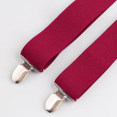 Men's Polyester Solid Suspender