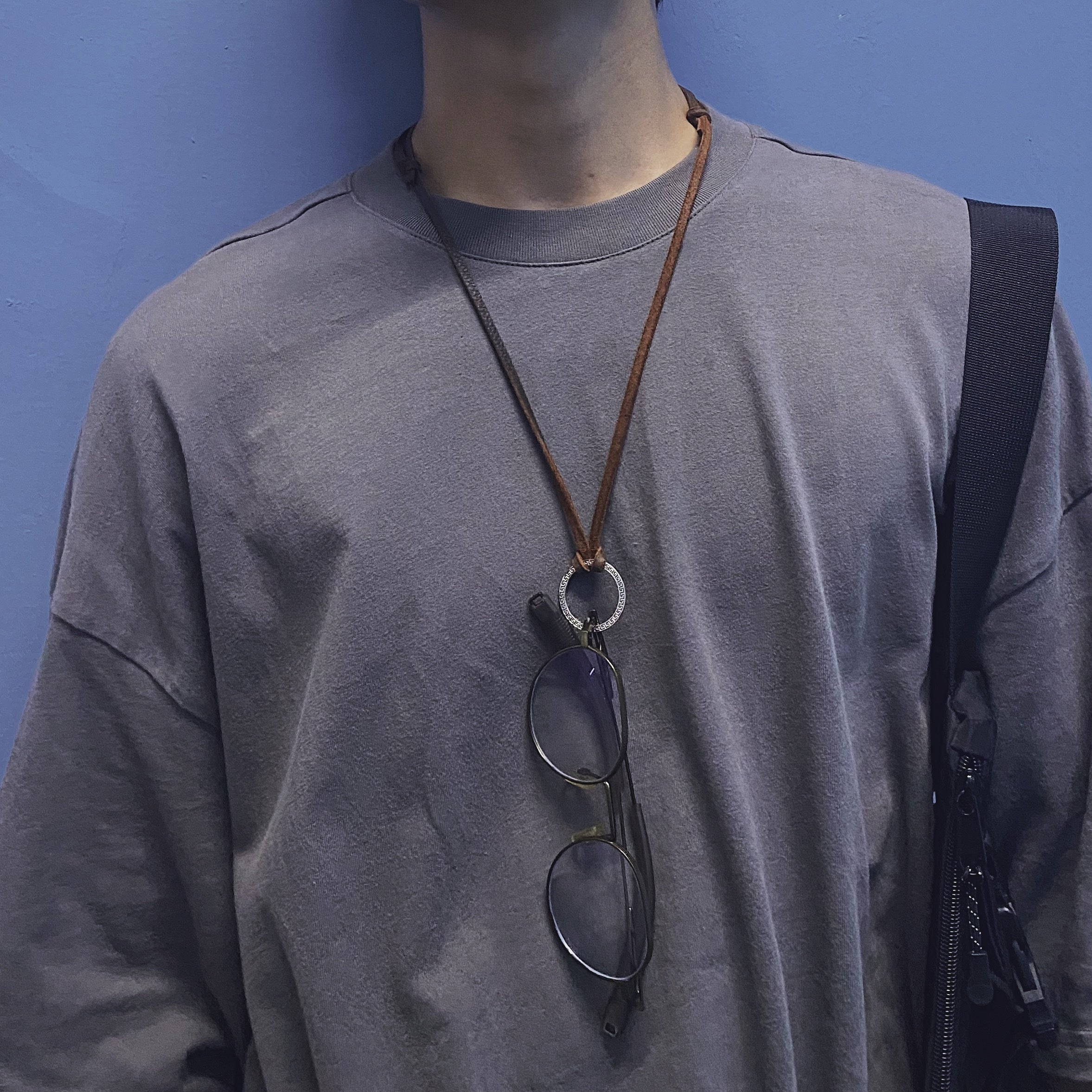 Retro Adjustable Leather Necklace for Sunglasses