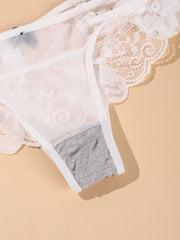 Women's Plus Size Bow Panties Thongs Set