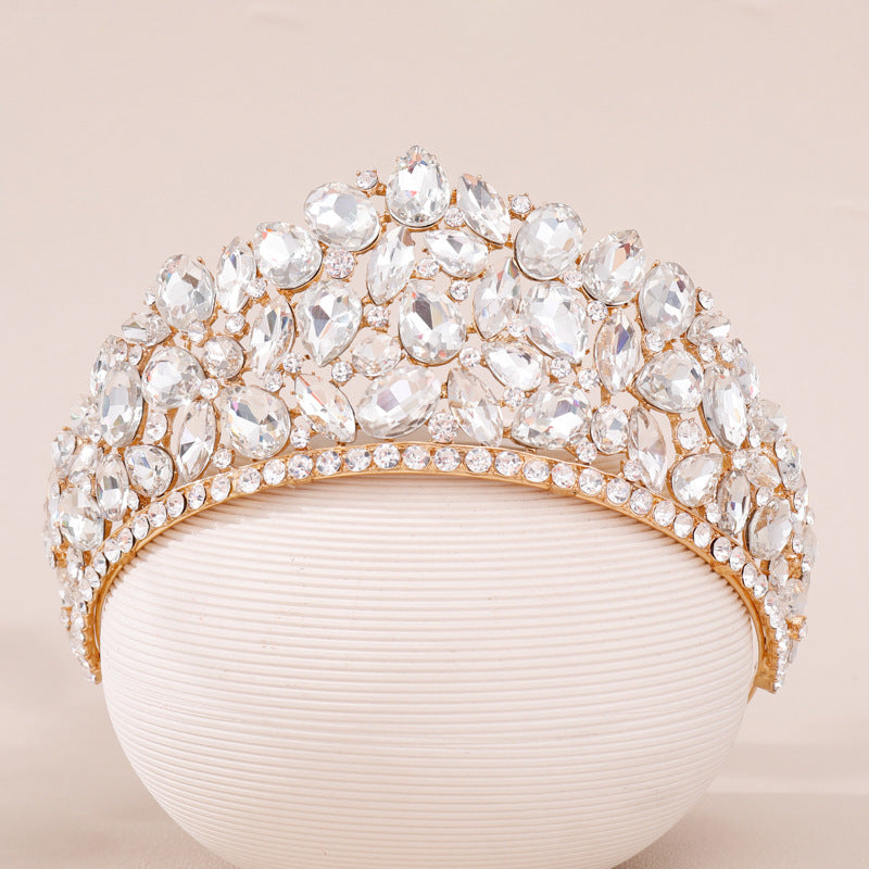 Rhinestone Crown Headband Queen Style Hair Band Hair Accessories