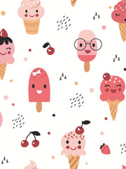 Pastry Graphic Baby Girls Leggings Casual Pants