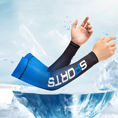 Sun Protective Arm Sleeves and Face Mask Set for Outdoor Sports and Running