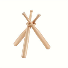 Wooden Baseball Display Holder - Baseball Stand for Sports Players