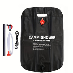 20L Portable Solar Shower Bag for Outdoor Camping & Travel