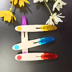 Plastic Handle Safety Sewing Scissors Thread Embroidery Craft Clipper