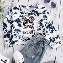 Tie Dye Portrait Long Sleeve Sweatshirt