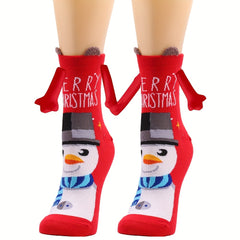Christmas Magnetic Friendship Socks for Couples & Friends