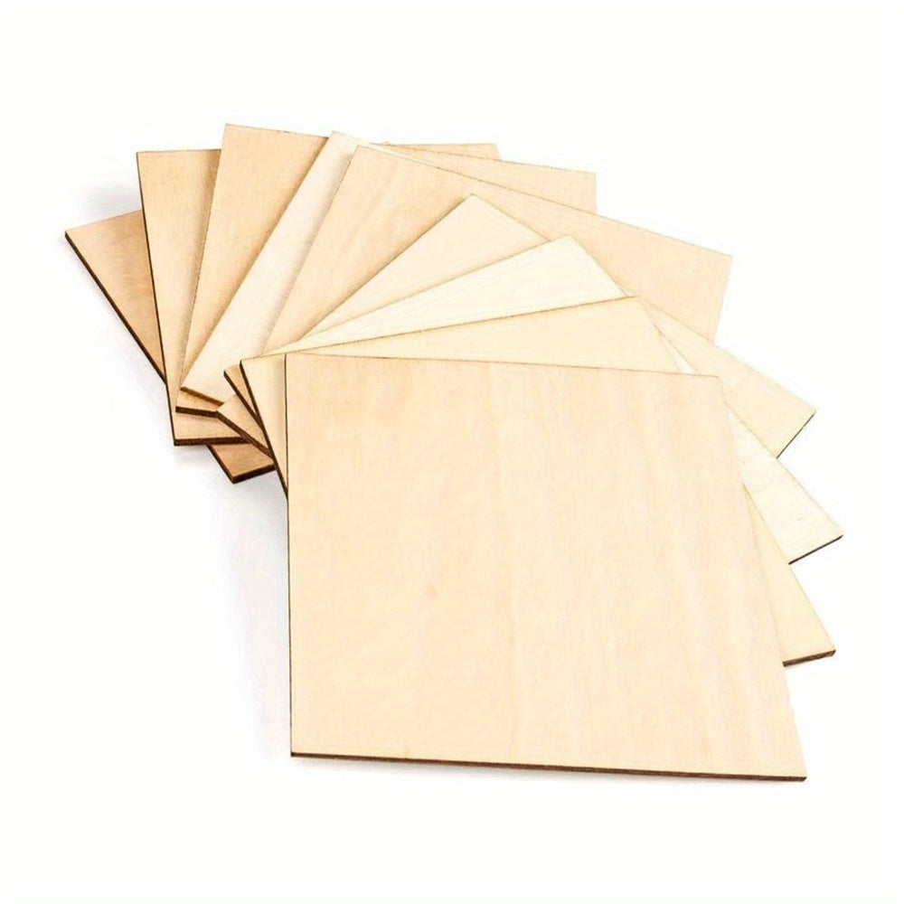 10pcs Wood Chips DIY Model Building Coaster Painting