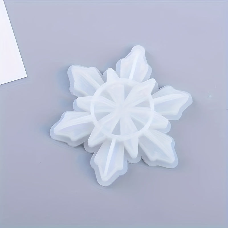 Christmas Ornaments Snowflake Pendant Silicone Mold DIY Crafts Jewelry Making