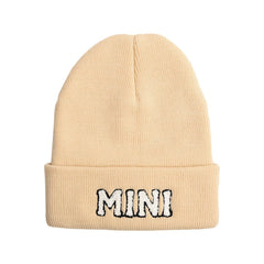 Boys Knitted Hat Soft Letter Embroidery Elastic Kids Beanie