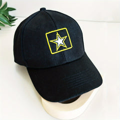 Pentagram Embroidery Baseball Cap Unisex Casual Dad Hats