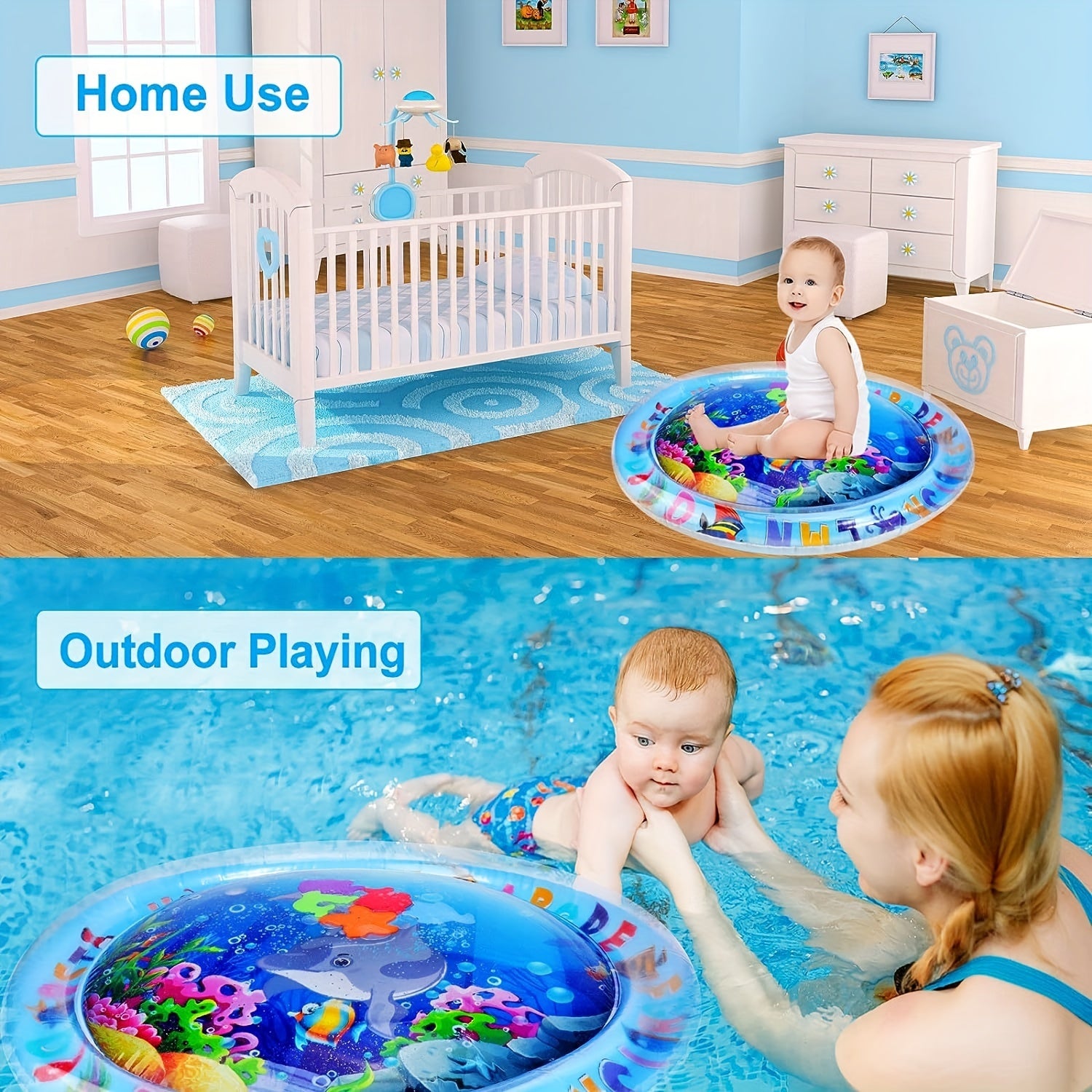 Baby Inflatable Water Mat Aquarium Activity Mat