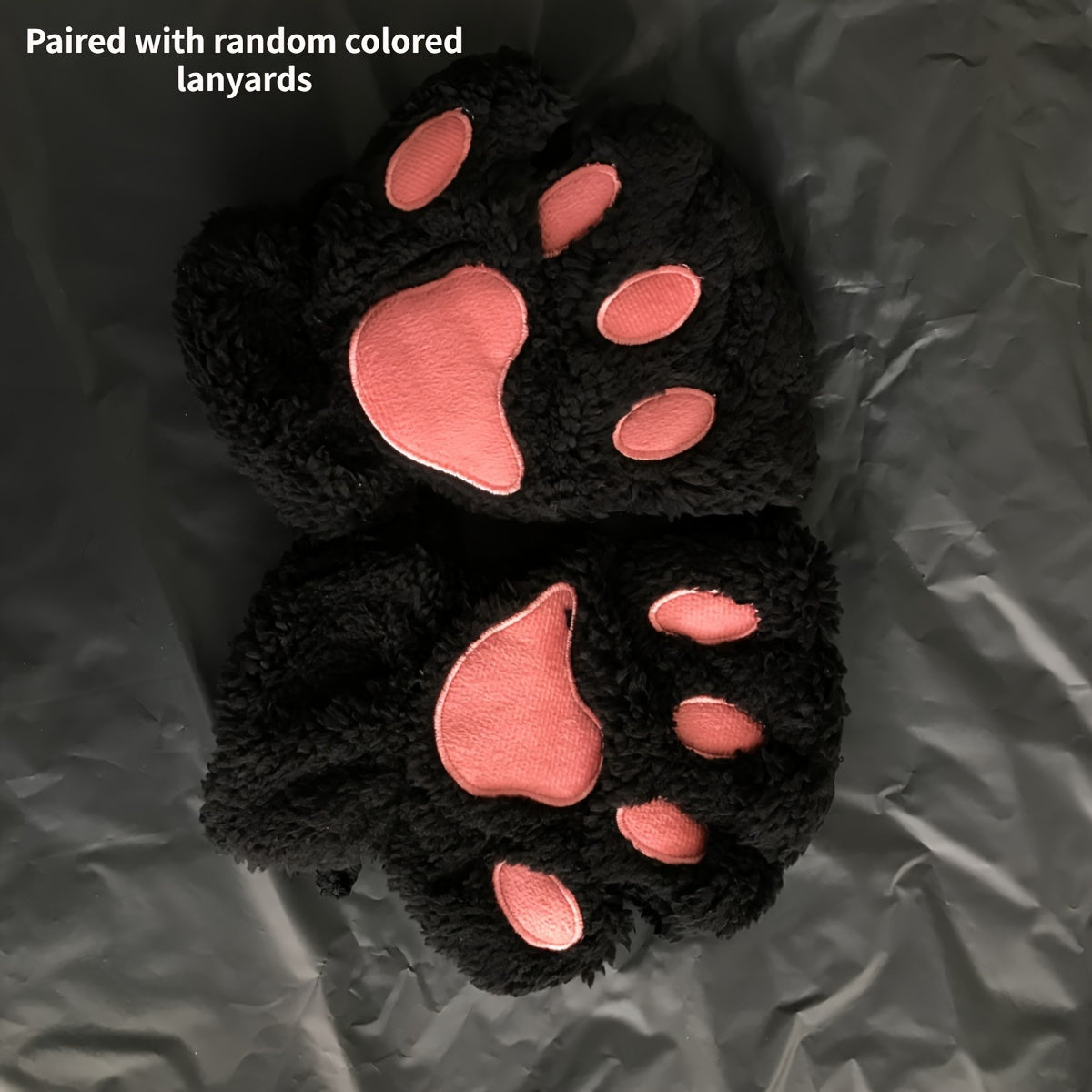 Cartoon Cat Paw Warm Gloves for Outdoor Sports