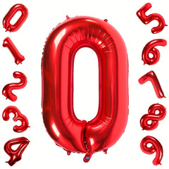 6 Cm Red Large Numbers 0 9 Birthday Party Decorations