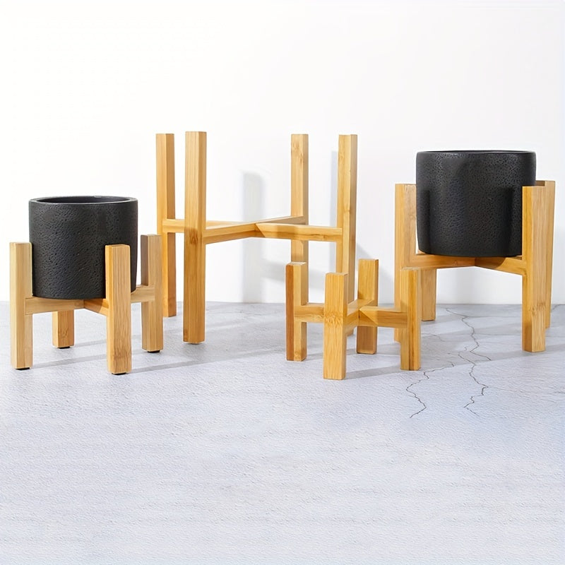 Wooden Floor Flower Stand 8-12 Plant Indoor Outdoor Holder