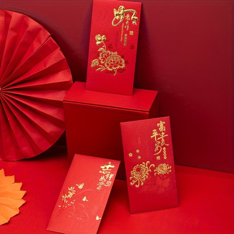 10pcs Red Envelopes for Wedding Engagement Year's Celebration