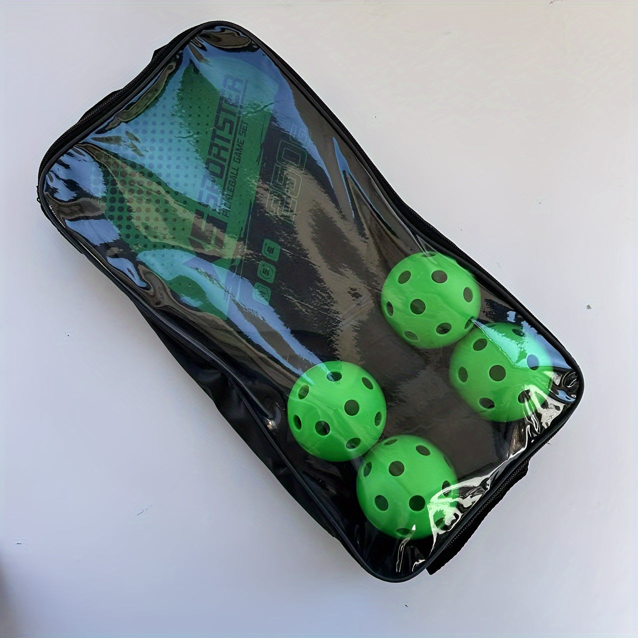 Pickleball Paddles Set 2 Rackets 4 Balls & Storage Bag