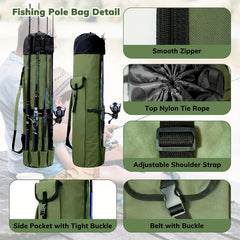 Large Capacity Fishing Rod Bag 121 92 Cm Waterproof Storage Bag