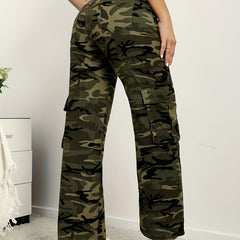 Y2K Camo Cargo Pants Vintage Style Women's Denim Jeans