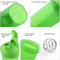 400ml Healthy Shaker Bottle for Exercise and Parties