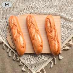 3pcs Realistic French Baguette Models for Baking and Photography