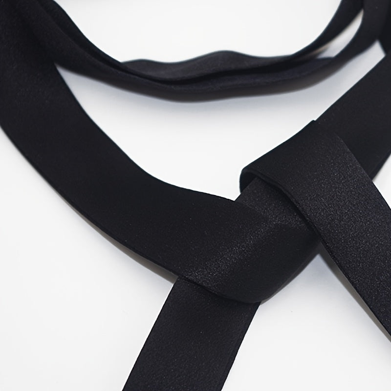 Silky Female Bow Tie Thin Ribbon Neckerchief Silk Tie