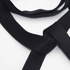 Silky Female Bow Tie Thin Ribbon Neckerchief Silk Tie