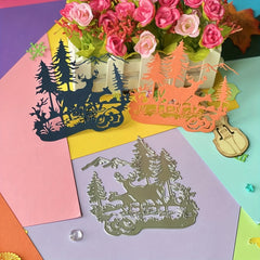 Metal Cutting Dies Deer Decoration Scrapbook Paper Craft Stencils
