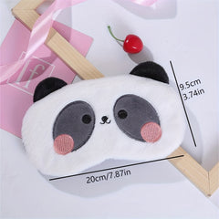 Cartoon Animal Eye Mask Soft Blackout Blindfold for Travel Rest Nap