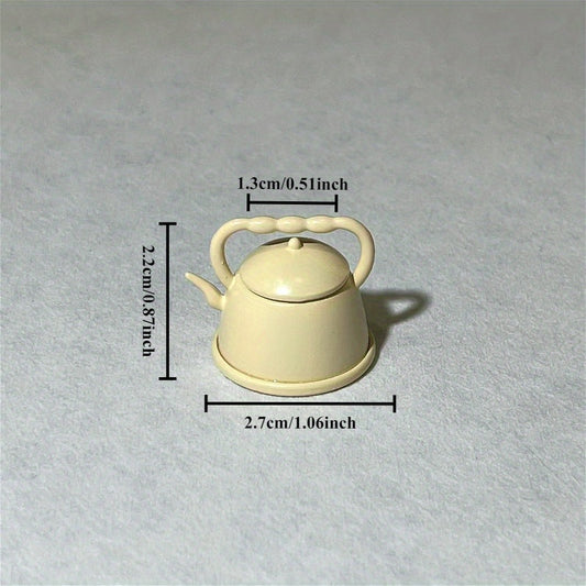 Delicate Milk Teapot for Dollhouse - Charming Miniature Decor