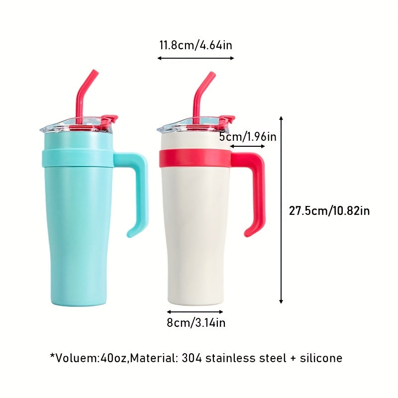 40oz Stainless Steel Water Bottle Insulated Tumbler Leakproof Cup for Outdoor