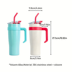 40oz Stainless Steel Water Bottle Insulated Tumbler Leakproof Cup for Outdoor
