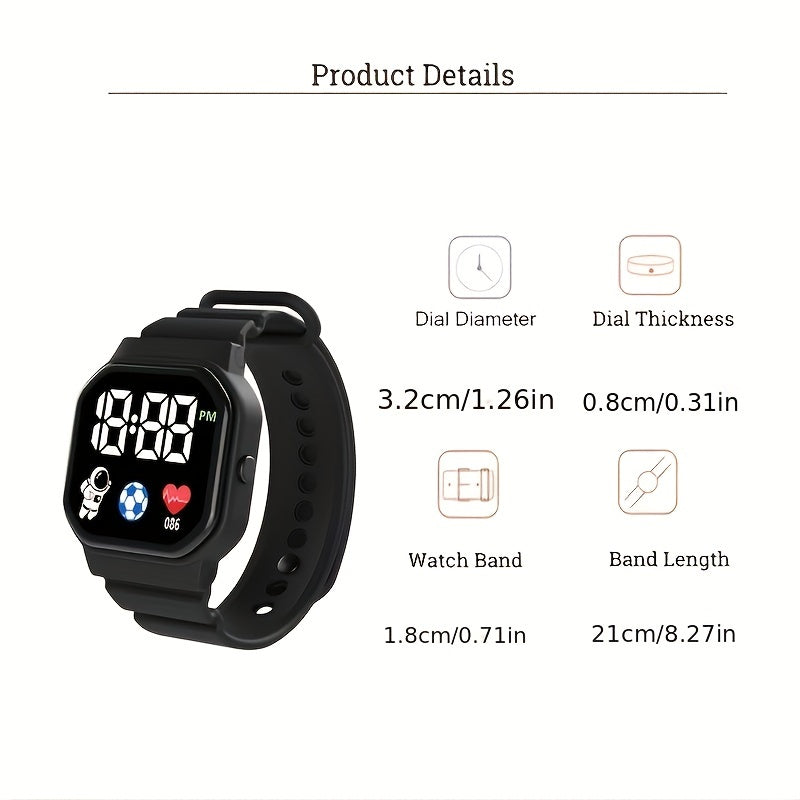 Unicorn Waterproof LED Electronic Watch Ins High-value Student Party Couple Styl