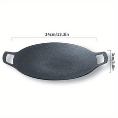 Non Stick BBQ Pan for Outdoor Grilling & Baking 13.3in x 11.8in