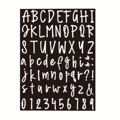 5 Sheets Letter Number Sticker Waterproof Adhesive Label Sticker