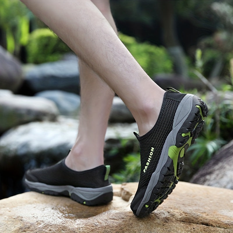 Men's Breathable Slip On Mesh Shoes For Outdoor Activities