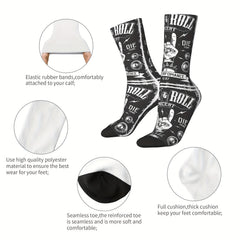 Men's Funny Retro Compression Mid calf Socks