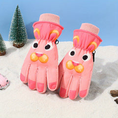 Kids Skiing Gloves Cold Weather Stay Warm Winter Outdoor Sports