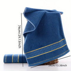 Striped Pattern Hand Towel Soft Skin-friendly Absorbent Towel for Home Bathroom