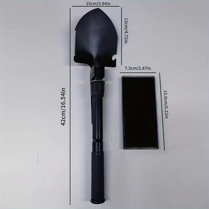 1pc Armory Shovel Folding Portable Hoe Digging Fishing Small Shovel