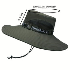 Foldable Men's Hat Fishing Hat Outdoor Sunscreen Hat Summer Anti UV Sun Hat
