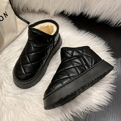 Women's Non-slip Medium Tube Snow Boots Soft Comfortable Warm
