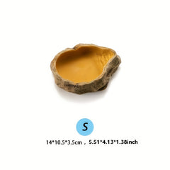 Resin Rock Dish for Reptile and Amphibian Feeding