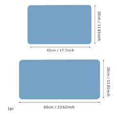 Single Sided Stitched Edge Oversized Faux Leather Non-Slip Mouse Pad
