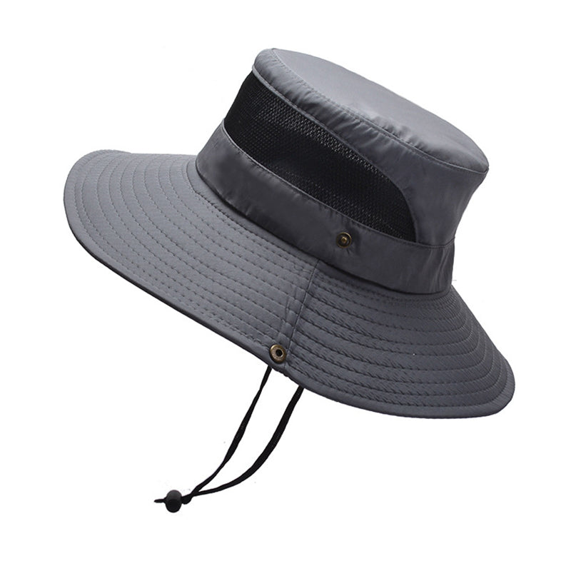 Stay & Protected Fisherman Hat Wide Brim Mesh Breathable for Outdoor Activities