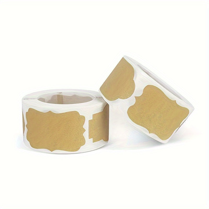 Cowhide Paper Packaging Sticker