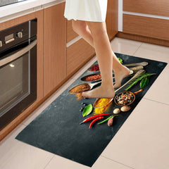 2pcs Soft Kitchen Rug Cushioned Anti Fatigue Kitchen Rug Set