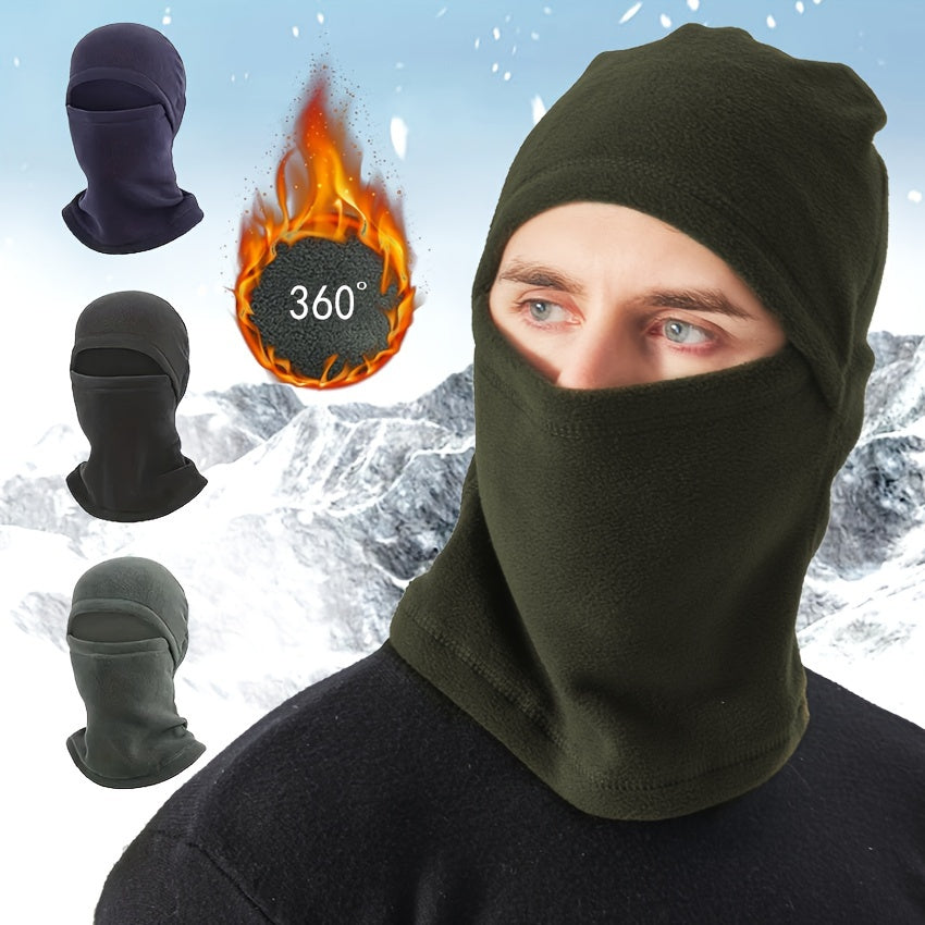 Men's Outdoor Sports Warm Hat with Neck Gaiter Coldproof Windproof Hat