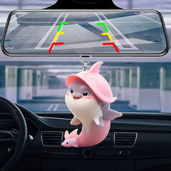 Pink Dolphin Car Pendant Keychain Decoration