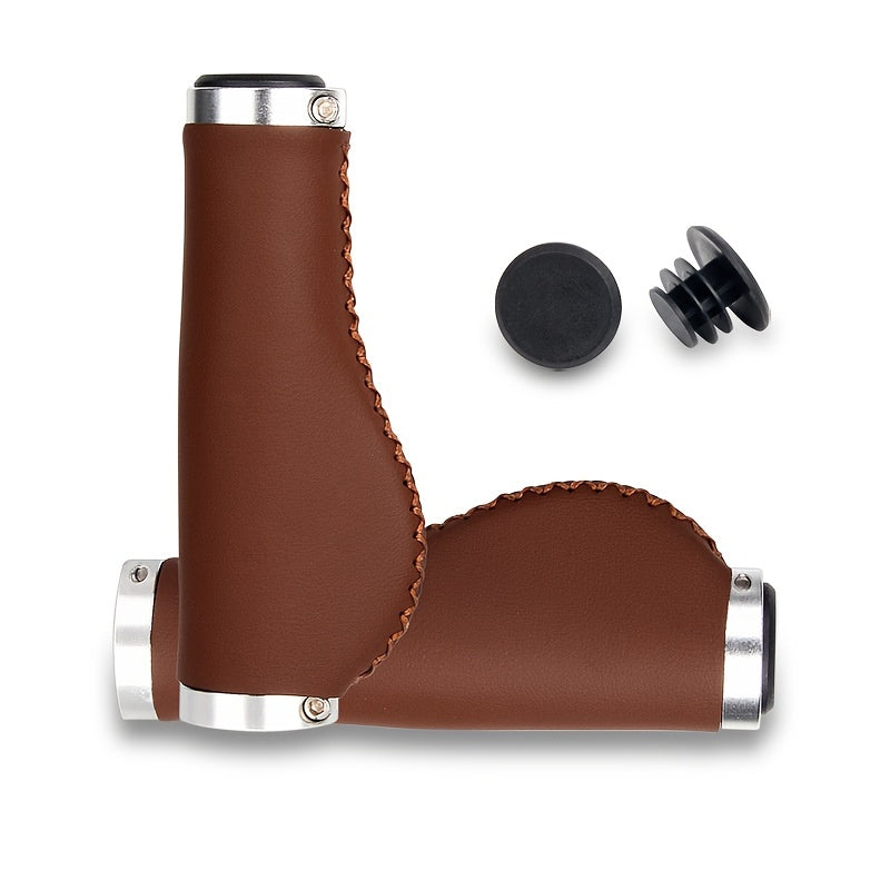 Leather Mountain Bike Grip Ergonomic Bike Grip Bicycle Accessories